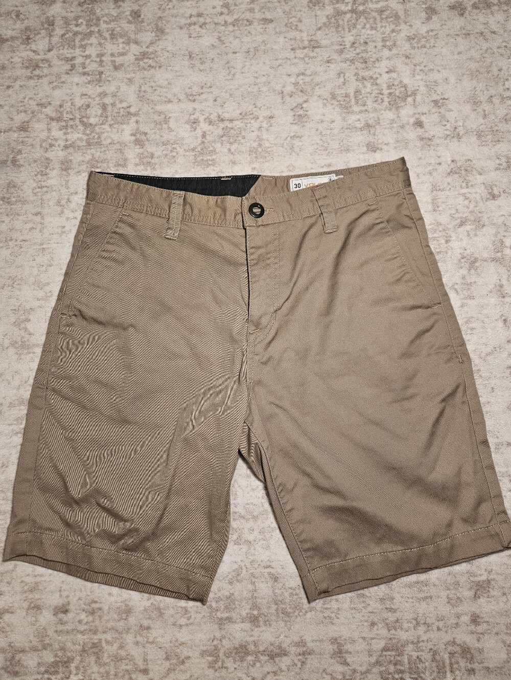 Volcom Men's Khaki Shorts - Classic Neutral Tone